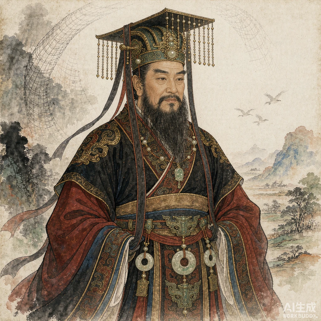 商汤国画风格艺术画像（非真实相貌复原）