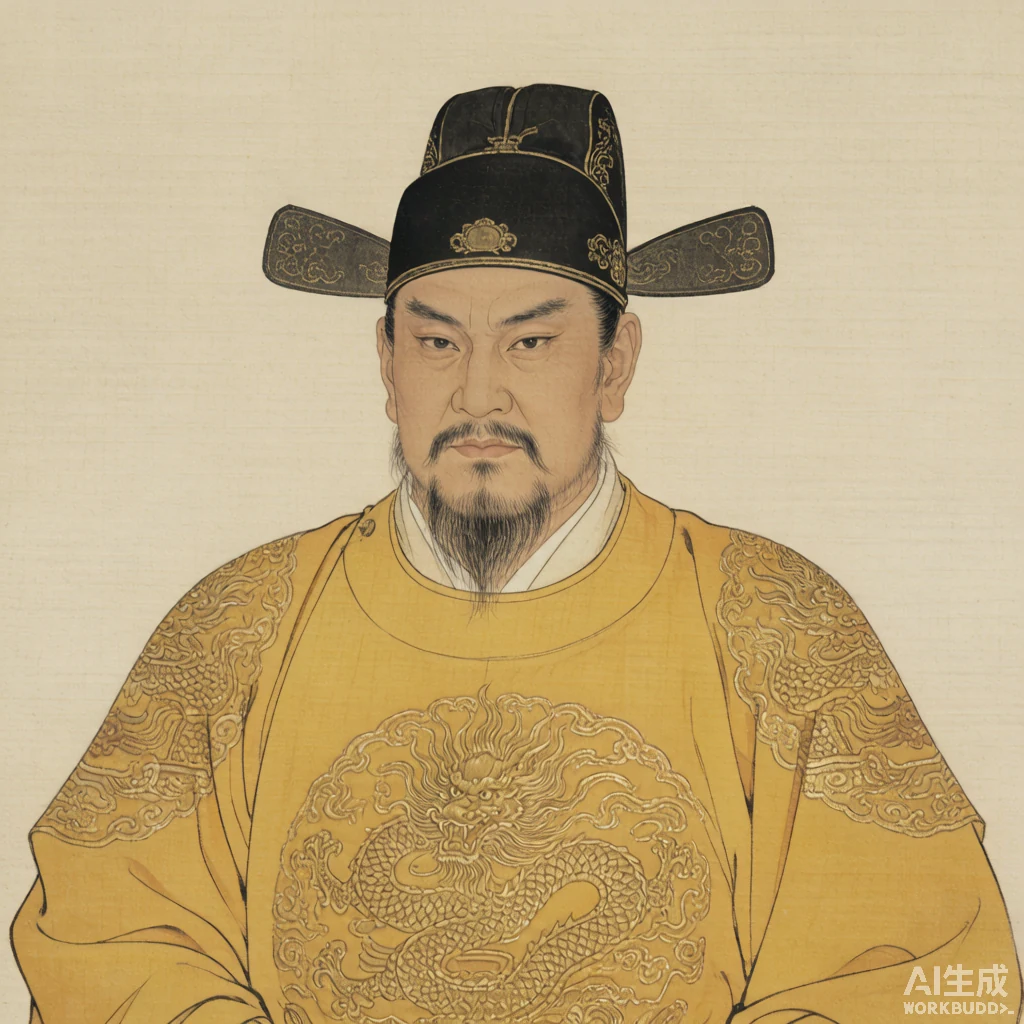 宋太祖国画风格艺术画像（非真实相貌复原）